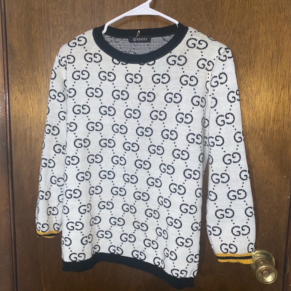 Black, White, And Yellow Gucci Sweater